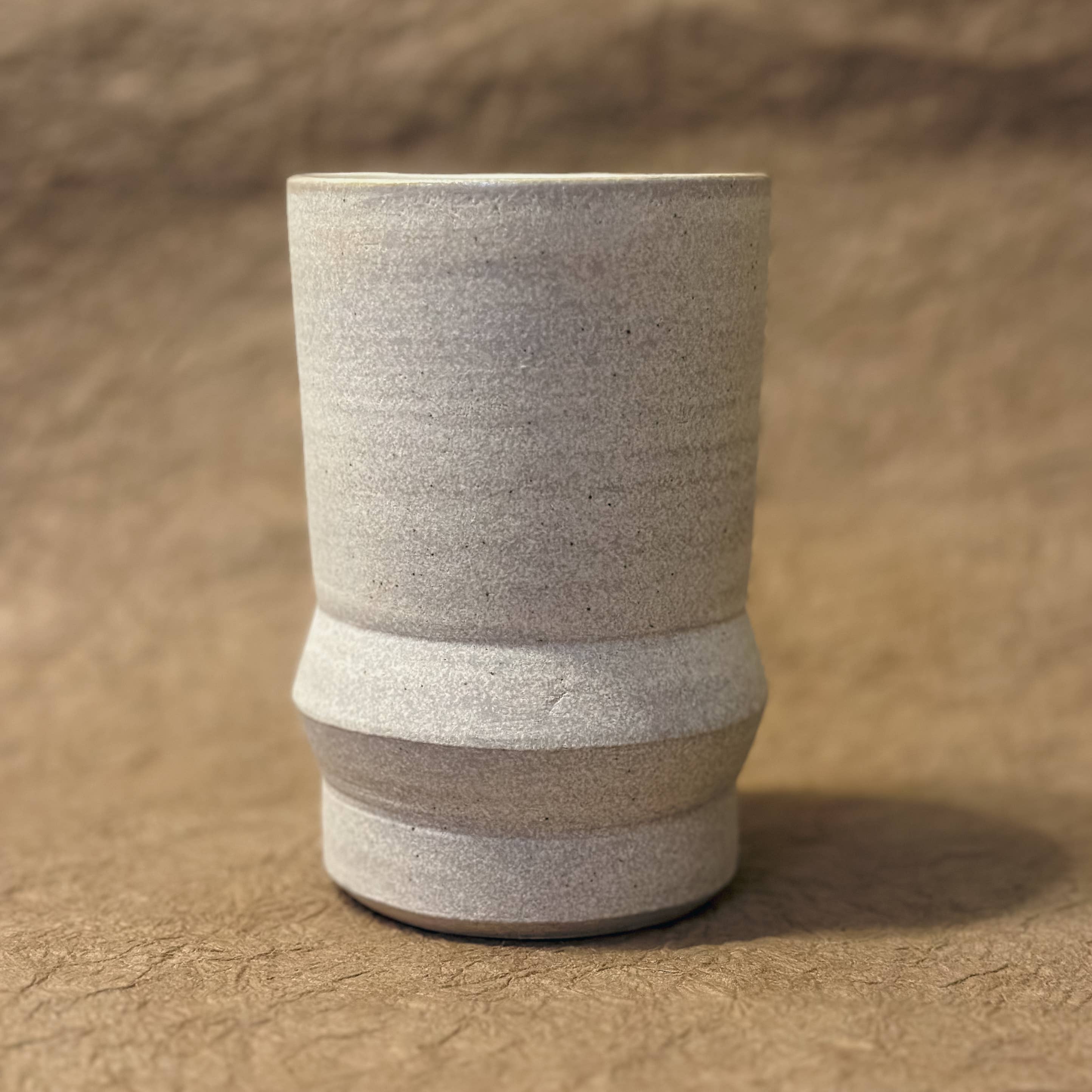 Olivia Snow Ceramics - Wholesale Drinking Glass/Cup - Saturn Tumblers in Stone White and Creme1