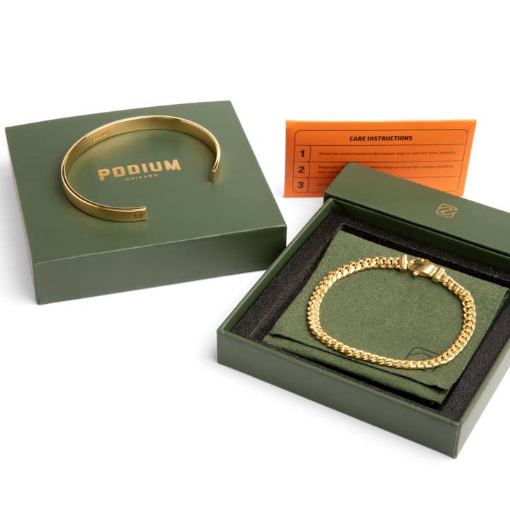 Manschette und kubanischer Stapel - Gold für den Großhandel von Podium