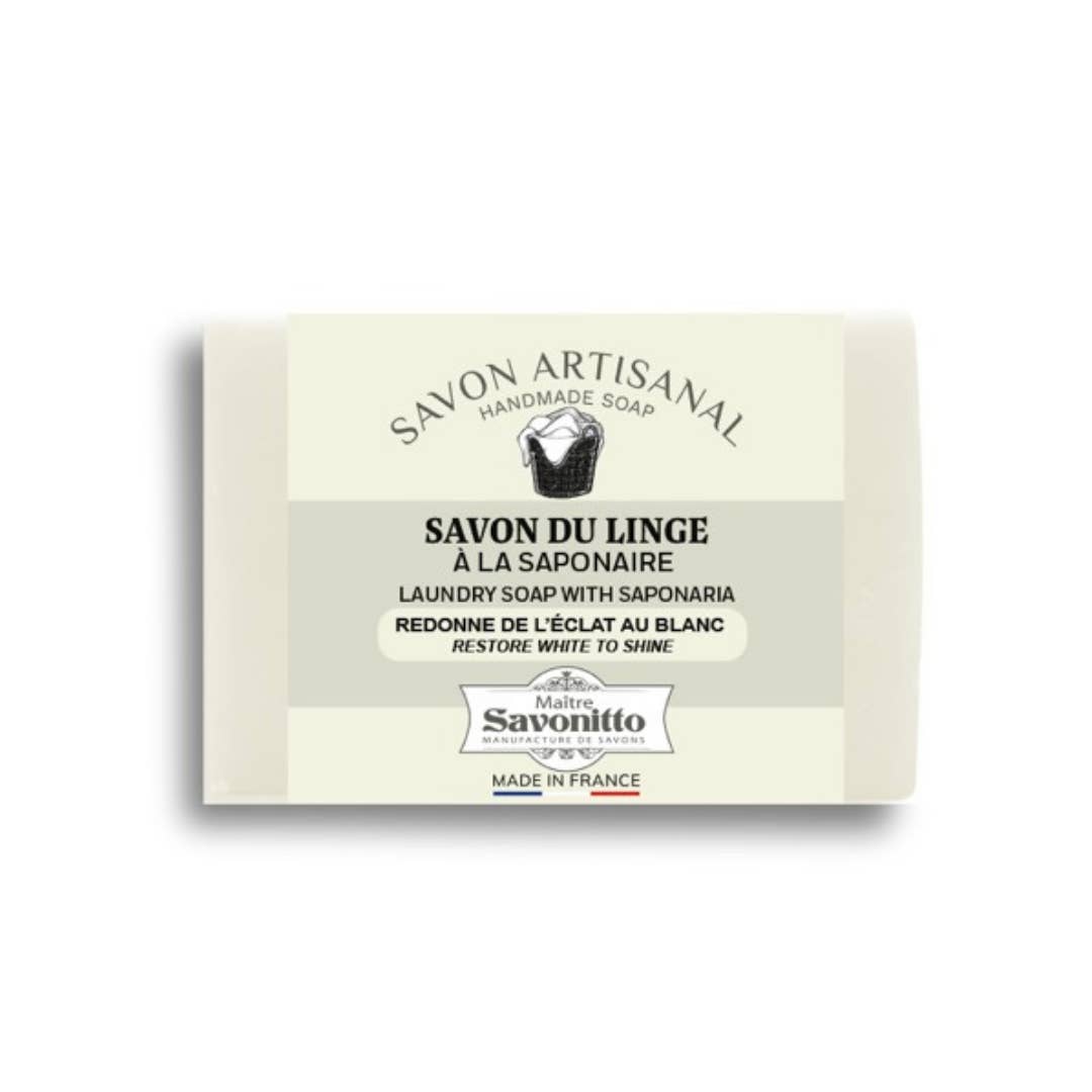 MAITRE SAVONITTO – Großhandel Feste Seife – Kleidungsseife mit Seifenkraut 100g