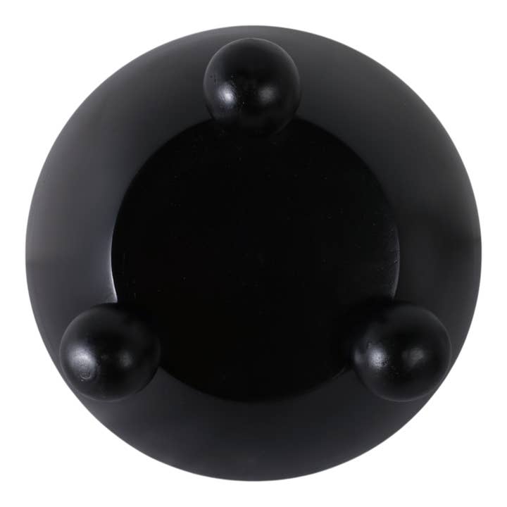 Sagebrook Home - Wholesale Decorative Plate/Dish/Bowl - 12 in. Black Wooden Bowl With Ball Feet