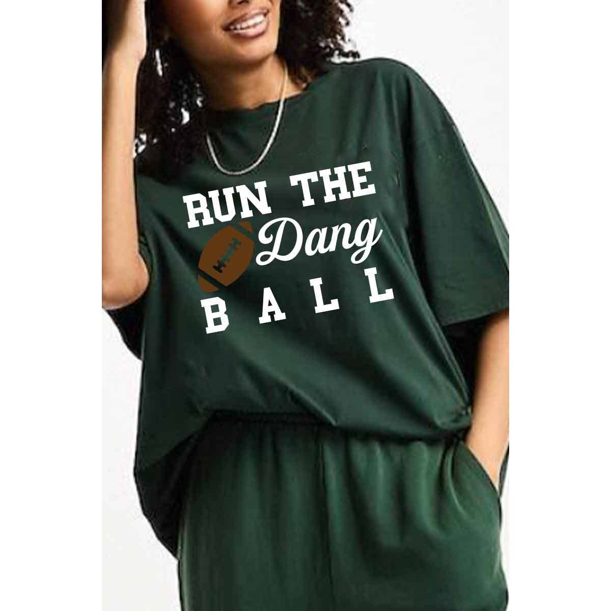 crashangel.us - Wholesale Screen Printed T-Shirt - Women's - RUN THE DANG BALL WOMEN GRAPHIC TEE3