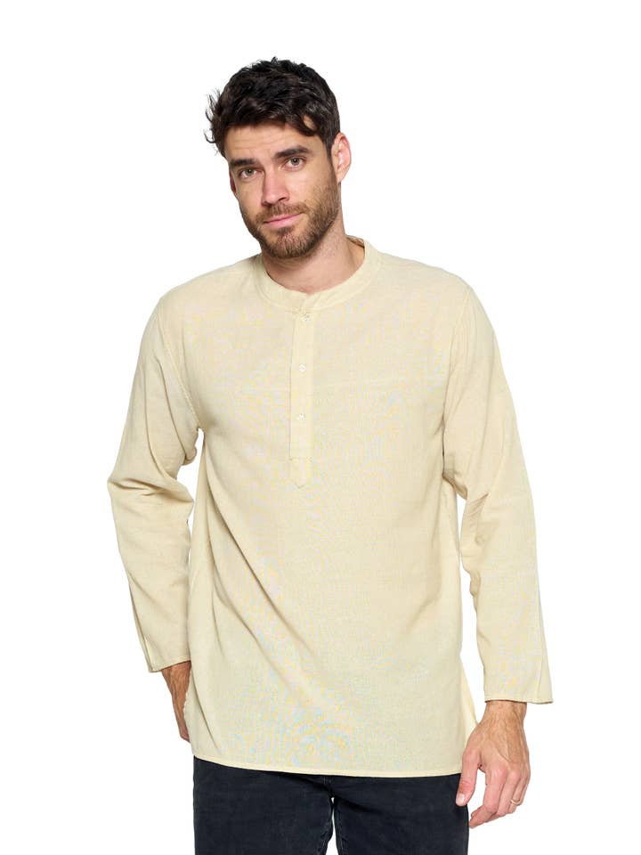 Chemise Kurta Homme Couleur unie pour la vente par Yak & Yeti