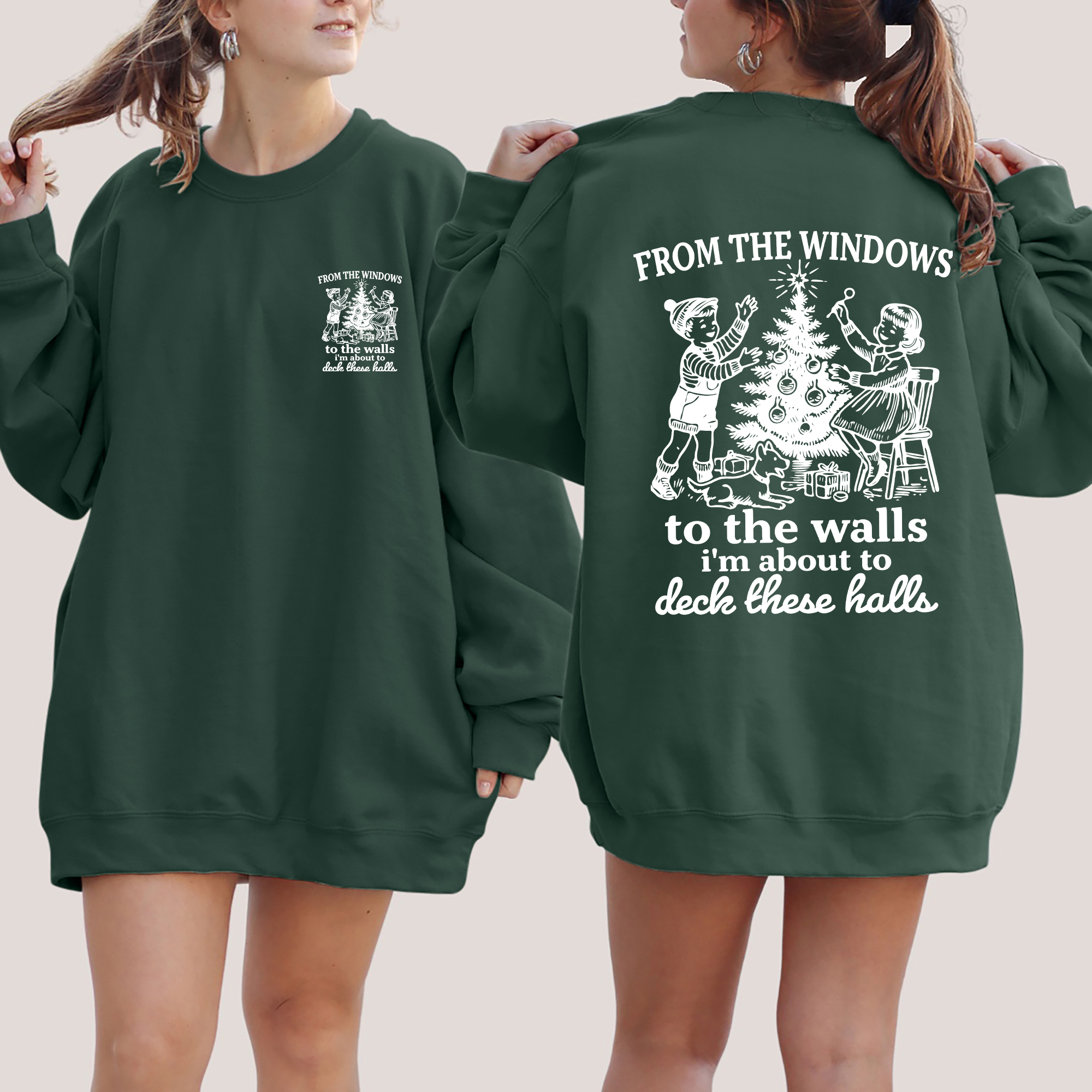 Refinery Number One LLC - Wholesale Graphic Sweatshirt - Unisex - From The Windows To The Wall, Christmas, Song, Sweatshirt4