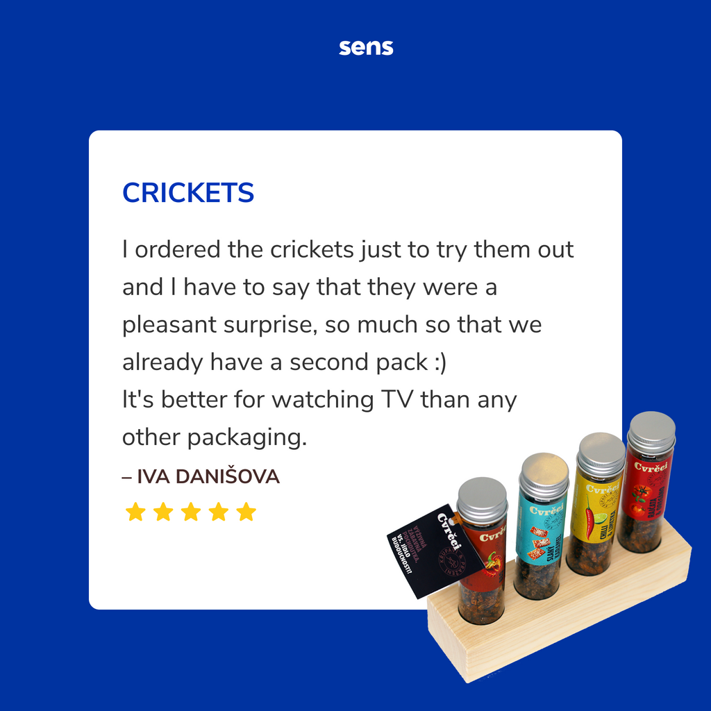 sens – Großhandel Protein-/Superfood-Pulver – Essbare Grillen im Tubus10