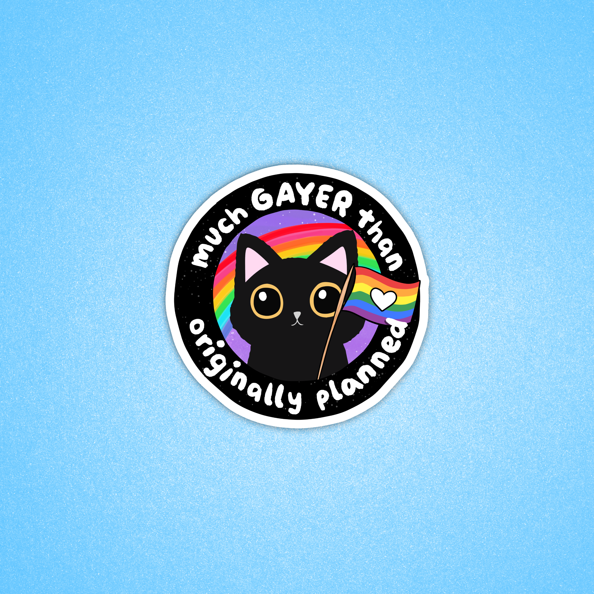 Radical Buttons - Wholesale Sticker - Pride sticker, LGBTQ sticker, Much gayer than planned0