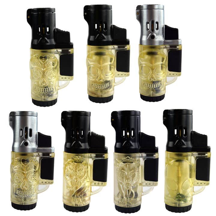 Novelty Brands - Wholesale Retailer Display - Home & Living - SMOKEZILLA REFILLABLE MOLDED TORCH LIGHTER- 12 PER DISPLAY