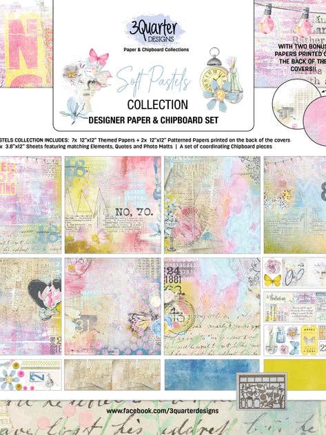3Quarter Designs - Scrapbook Collectie - Zachte Pastels voor wholesale door Ecstasy Crafts Distributing