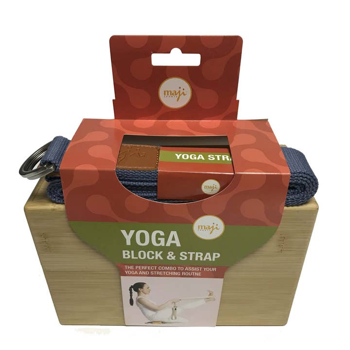 JupiterGear - Wholesale Yoga Strap/Band - Maji Sports Bamboo Yoga Block & Strap Combo7