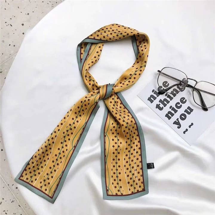 Pañuelo largo y delgado con estampado de moda para venta al por mayor de Mirazshoes WholeSale