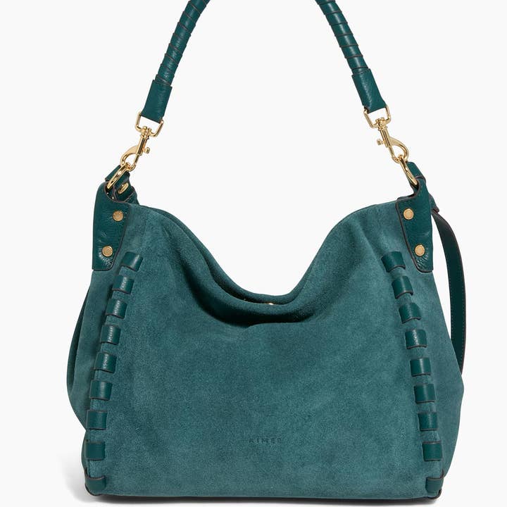Transform Teal Suede Zen Hobo for wholesale on Faire0
