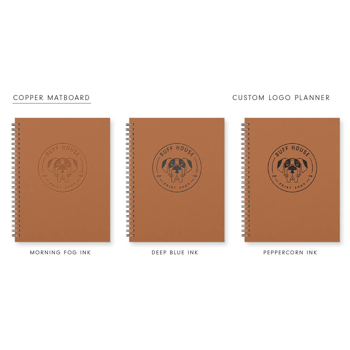 Ruff House Print Shop - Venta al por mayor Cuadernos - Cuaderno rayado personalizado con logo20