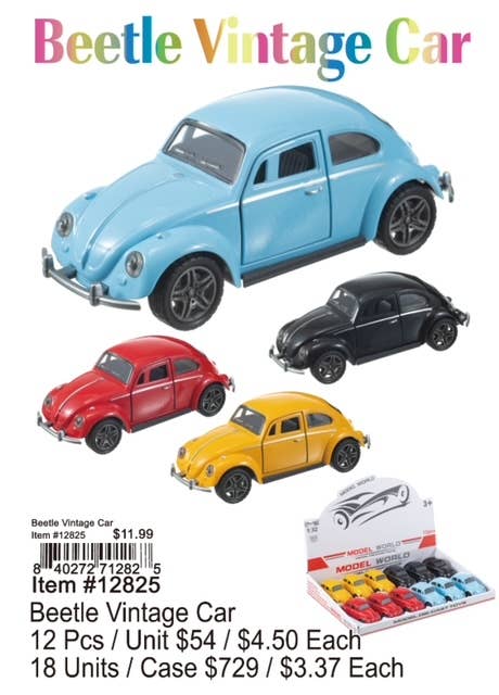 Puka Creations - Wholesale Toy car/truck – Child - Beetle Vintage Car