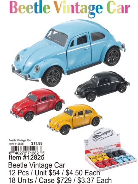 Beetle Vintage Car for wholesale by Puka Creations