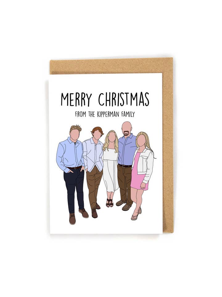 Carte de Noël sans visage pour la vente par DensenDesign