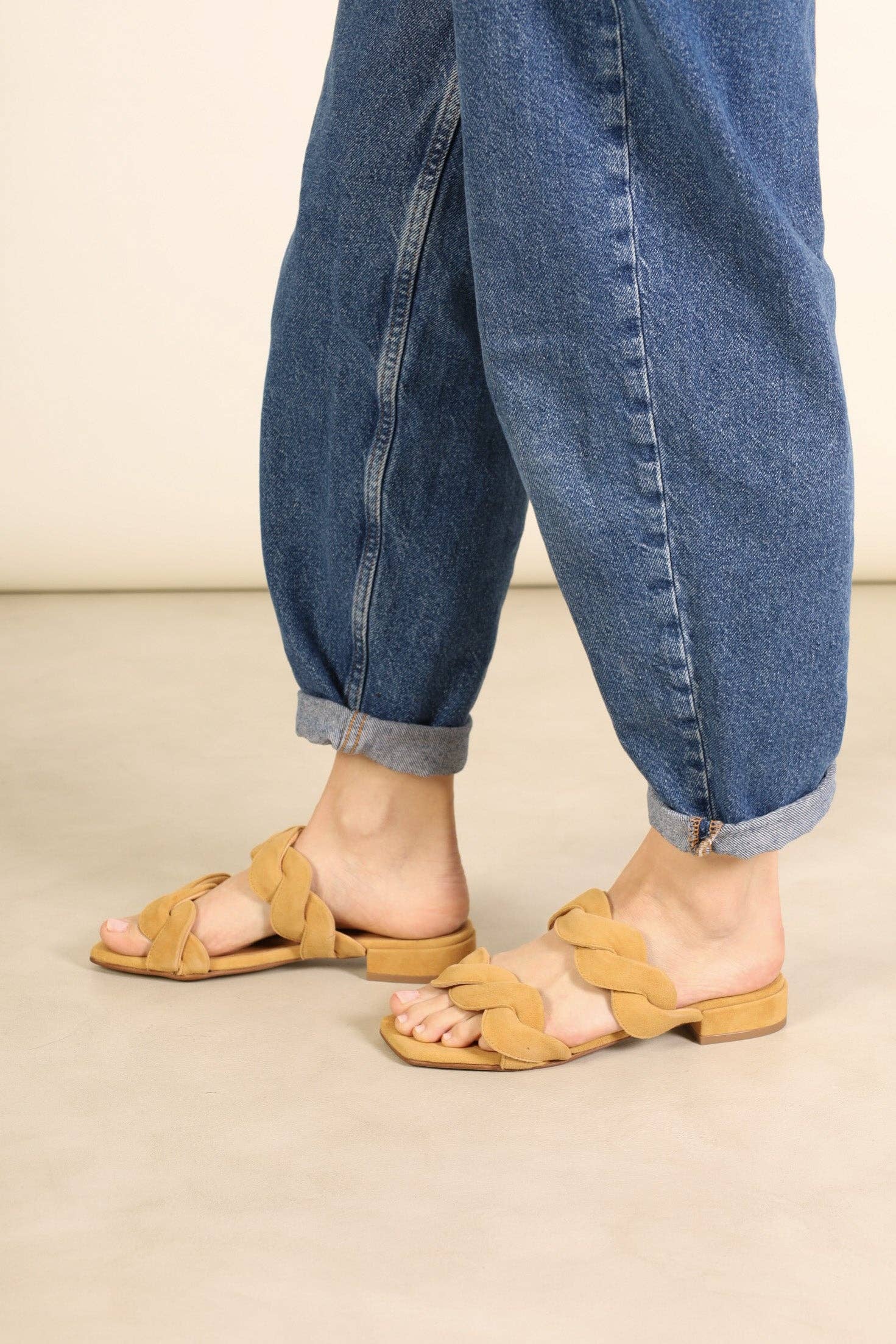 KMB Shoes - Wholesale Sandals - Women's - Ski Cuoio - Suede Sandals2