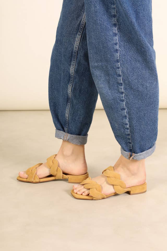 KMB Shoes - Wholesale Sandals - Women's - Ski Cuoio - Suede Sandals2