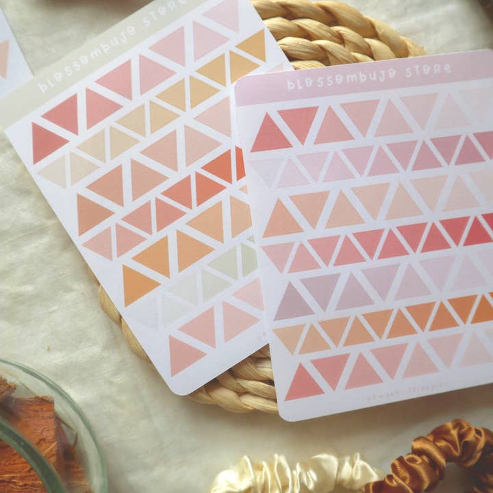 Stickersheet - Triangles Deco for wholesale by BlossomBujo Store