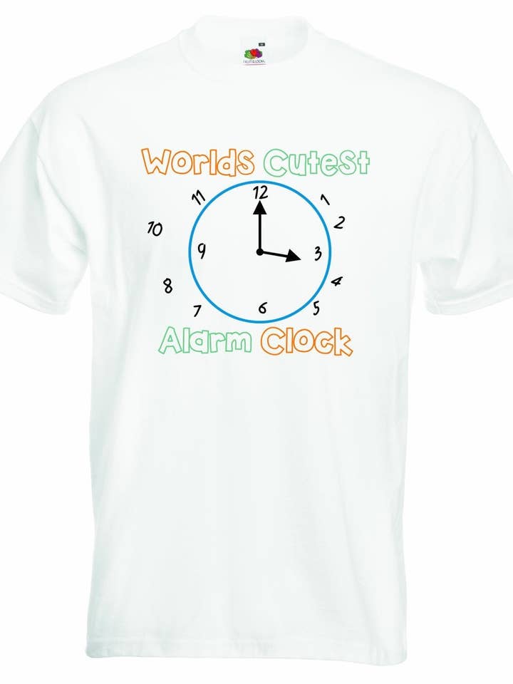 Camiseta unisex Worlds Cutest Alarm Clock para venta al por mayor de Little Ratbag