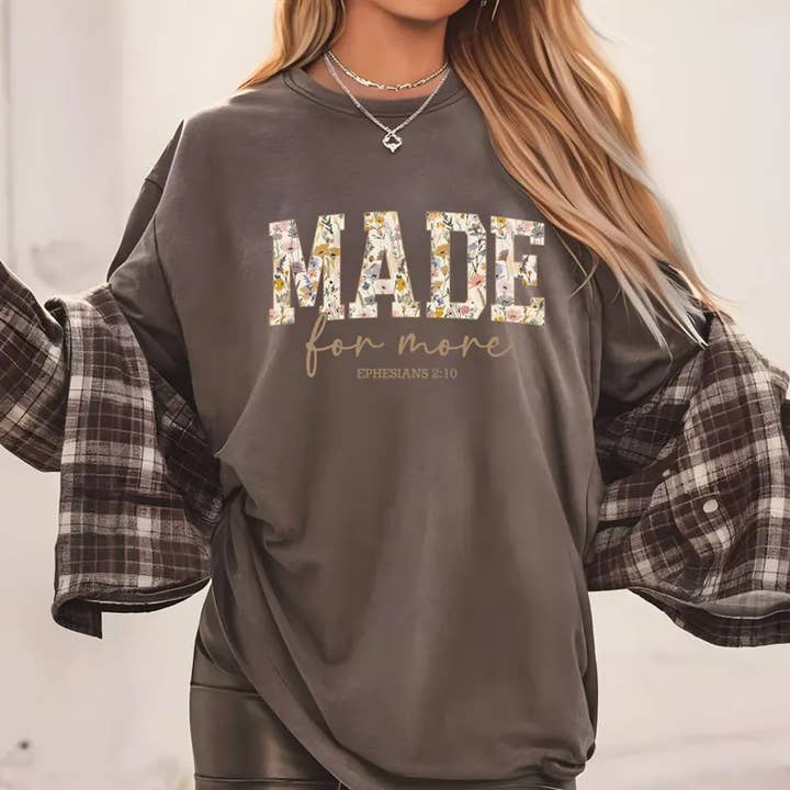 Graphic Tee - Oversized Tee, Band Tee, Trendy, Faith Tee for wholesale by Ash+Co