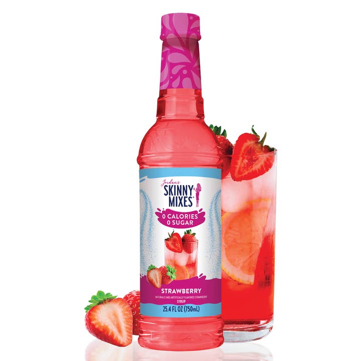 Sugar Free Strawberry Syrup for wholesale by Jordan's Skinny Mixes
