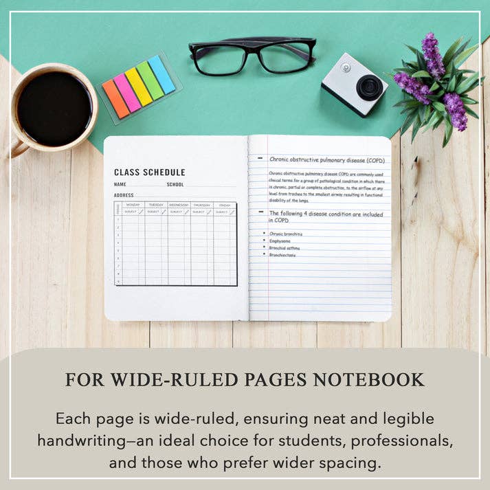 Three Leaf - Wholesale Notebook - Three Leaf 100 Ct, Composition Notebook,WR (Pack of 48)