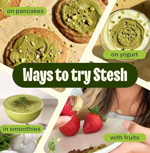 Stesh Butter - Wholesale Nut Butter - Pistachio Butter | Prebiotic Fiber, Vegan, Protein Spread3