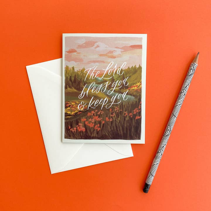 Selah Paper - Wholesale Encouragement Card - Lord Bless You And Keep You Card2