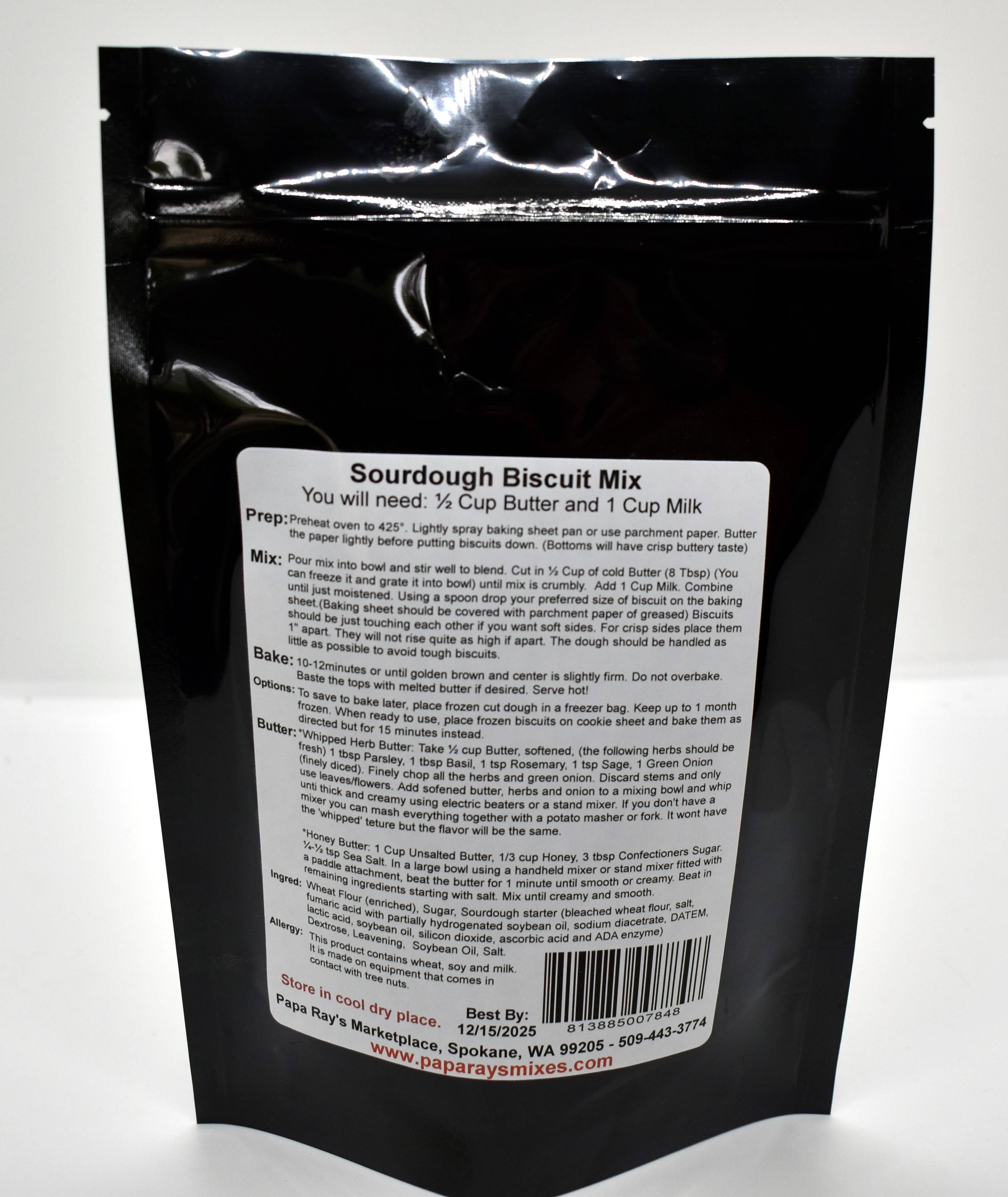 Papa Ray's Marketplace – Preparado de biscoto por atacado – Mistura para Biscoitos Sourdough1