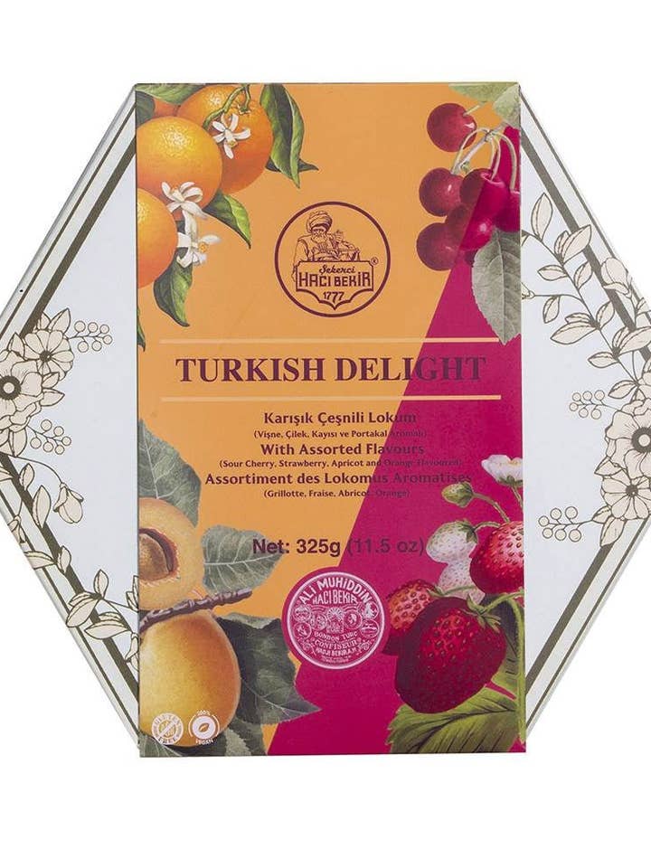 Haci Bekir Exclusive Turkish Delight Fruit Flavored Assorted for wholesale by Aladdin