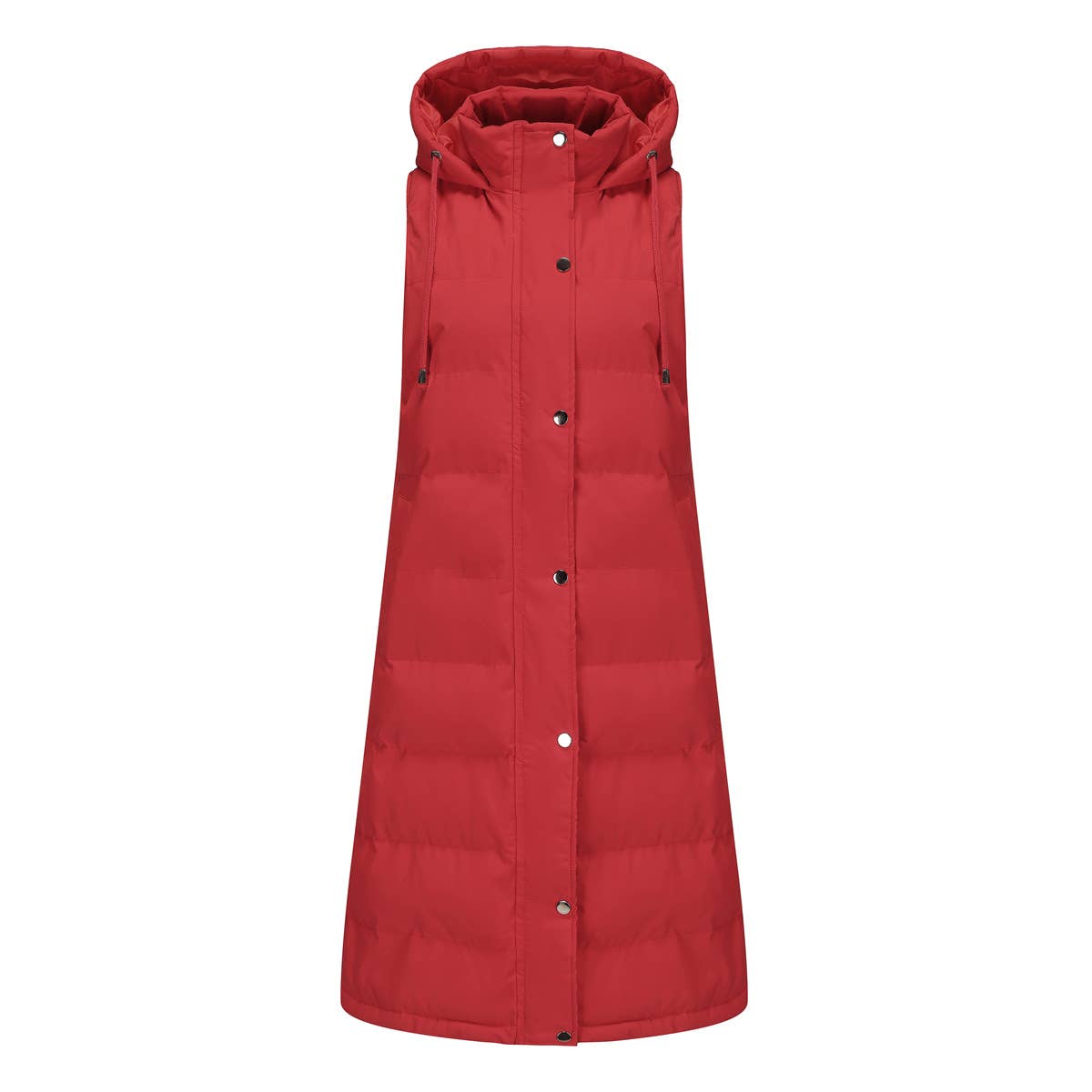 Lily Clothing - Wholesale Outerwear Vest - Women's - Solid-color hooded sleeveless cotton-padded vest29