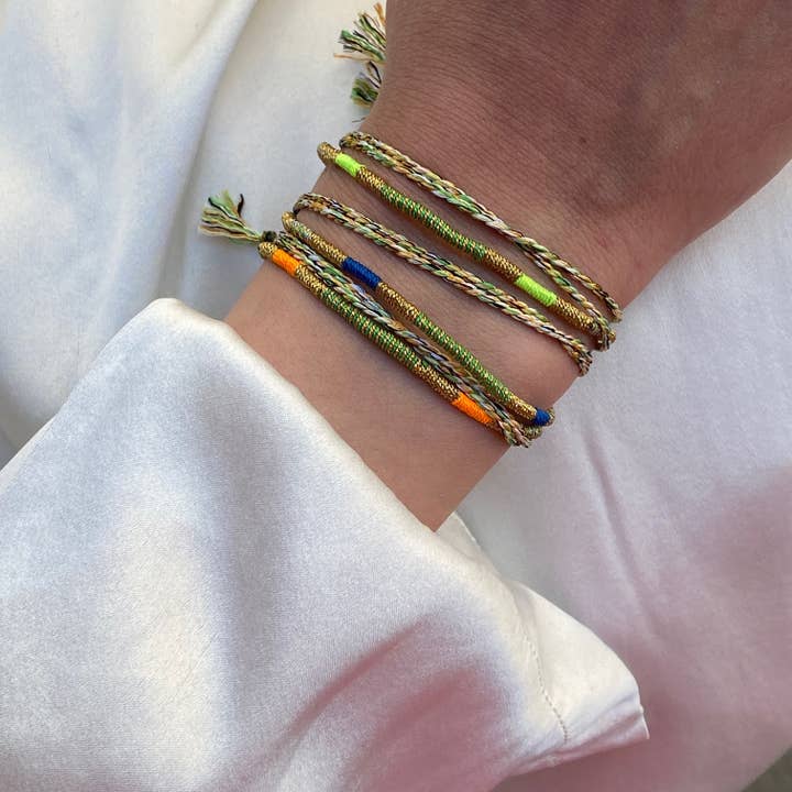 Sophie Deschamps Bijoux - Venta al por mayor Pulseras tejidas/trenzadas - Pulsera de hilo amuleto de la suerte Sukh8