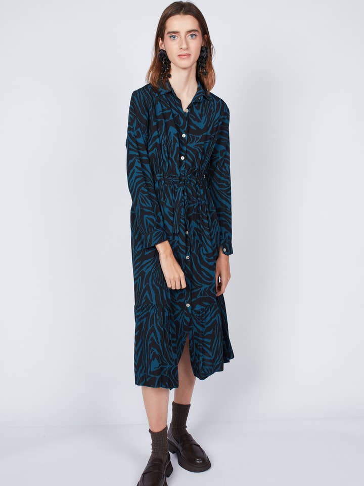 Vestido Midi camisa por atacado de Dioxide