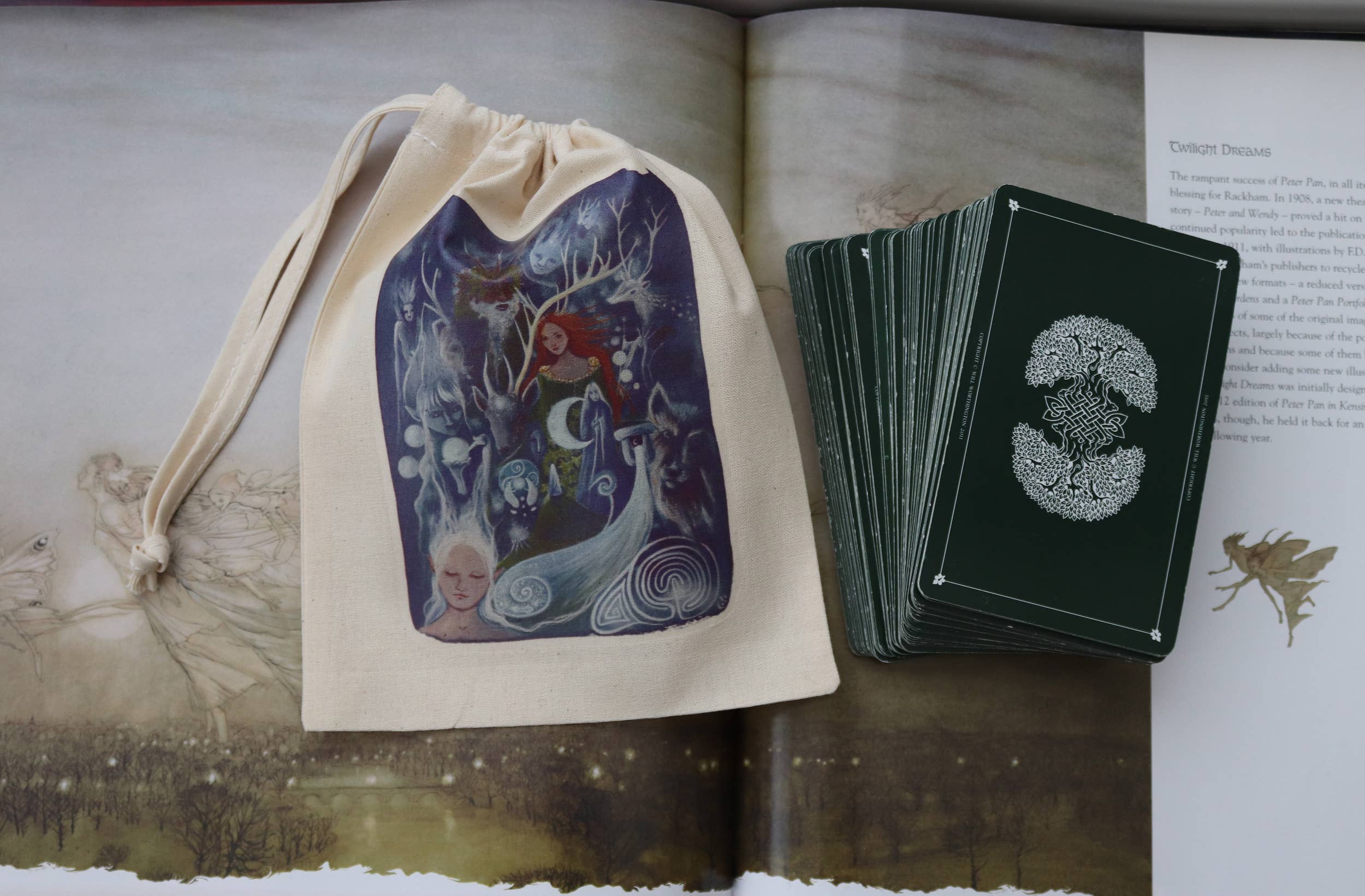 FreeRangeFaeries - Wholesale Pouch - Women's - The Silver Wheel Tarot Pouch3