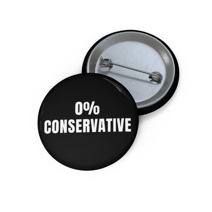 0% Conservative Pin Back Button for wholesale by Resistance Nation