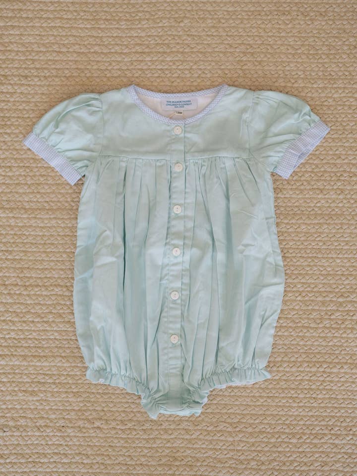 The Lottie Bubble: Woven Seafoam for wholesale by The Seaside Proper Children’s Company