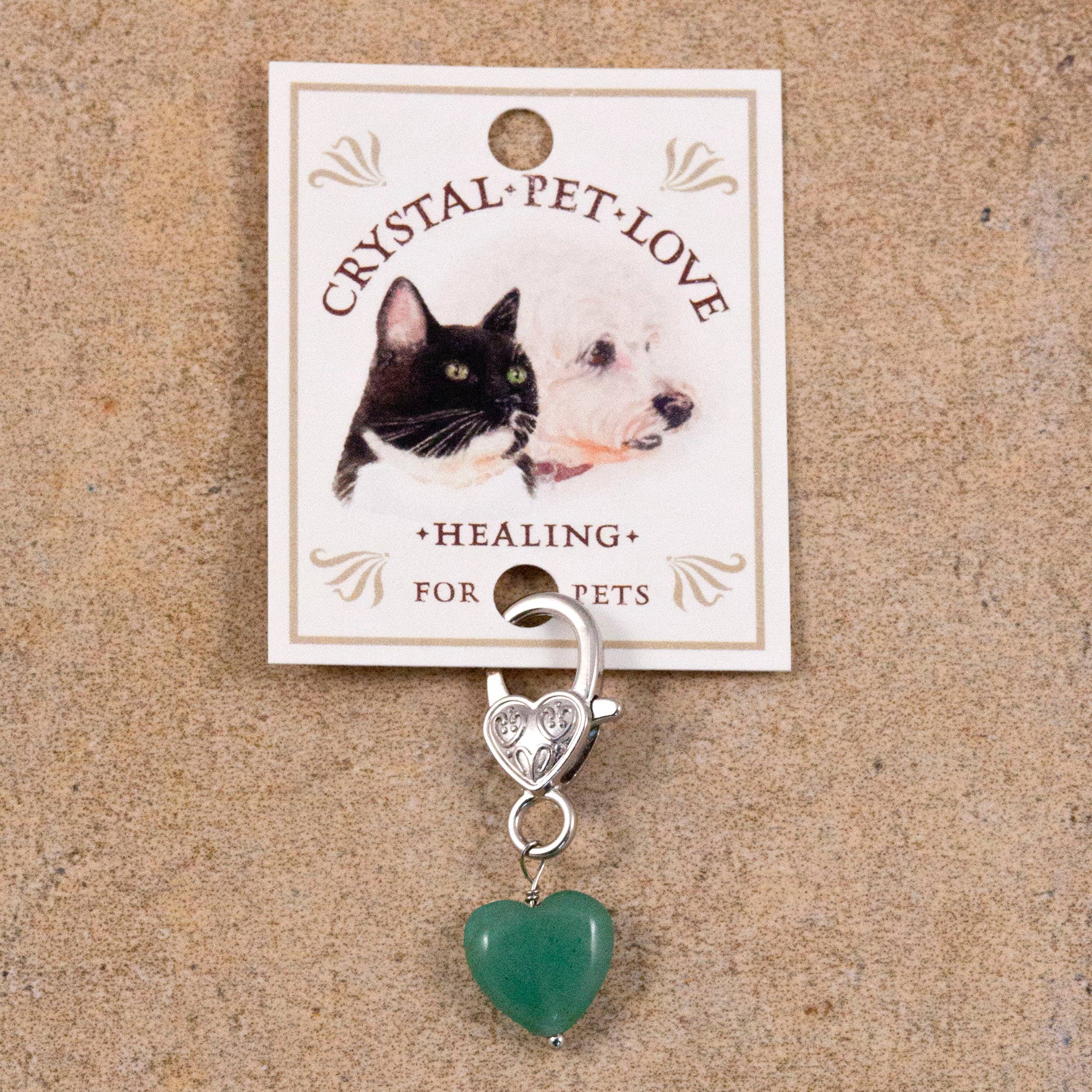 Crystal Pet Love - Wholesale Pet Collar Charm - Cat/Dog - Healing Green Aventurine Pet Pendant for Crystal Support2