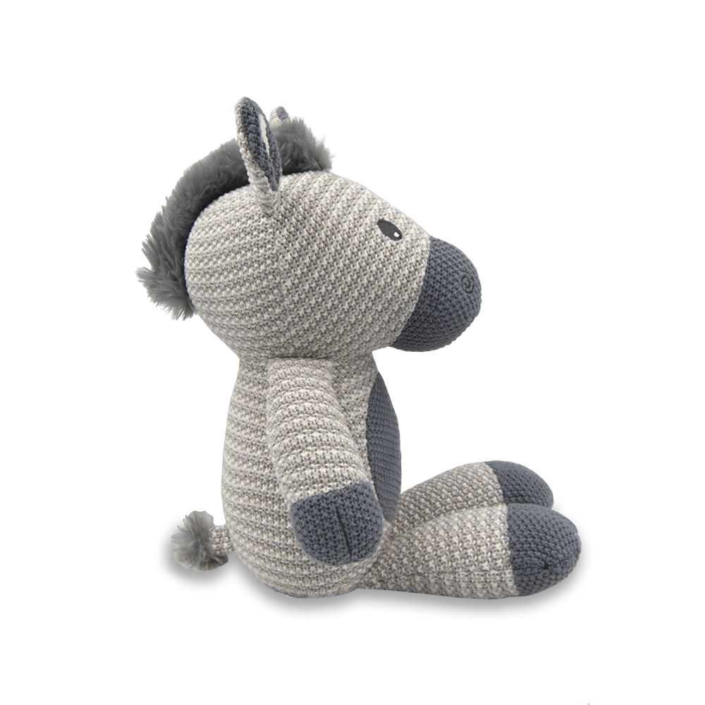 Living Textiles - Wholesale Stuffed/Plush Toy - Kids & Baby - Zac the Zebra Knitted Toy2