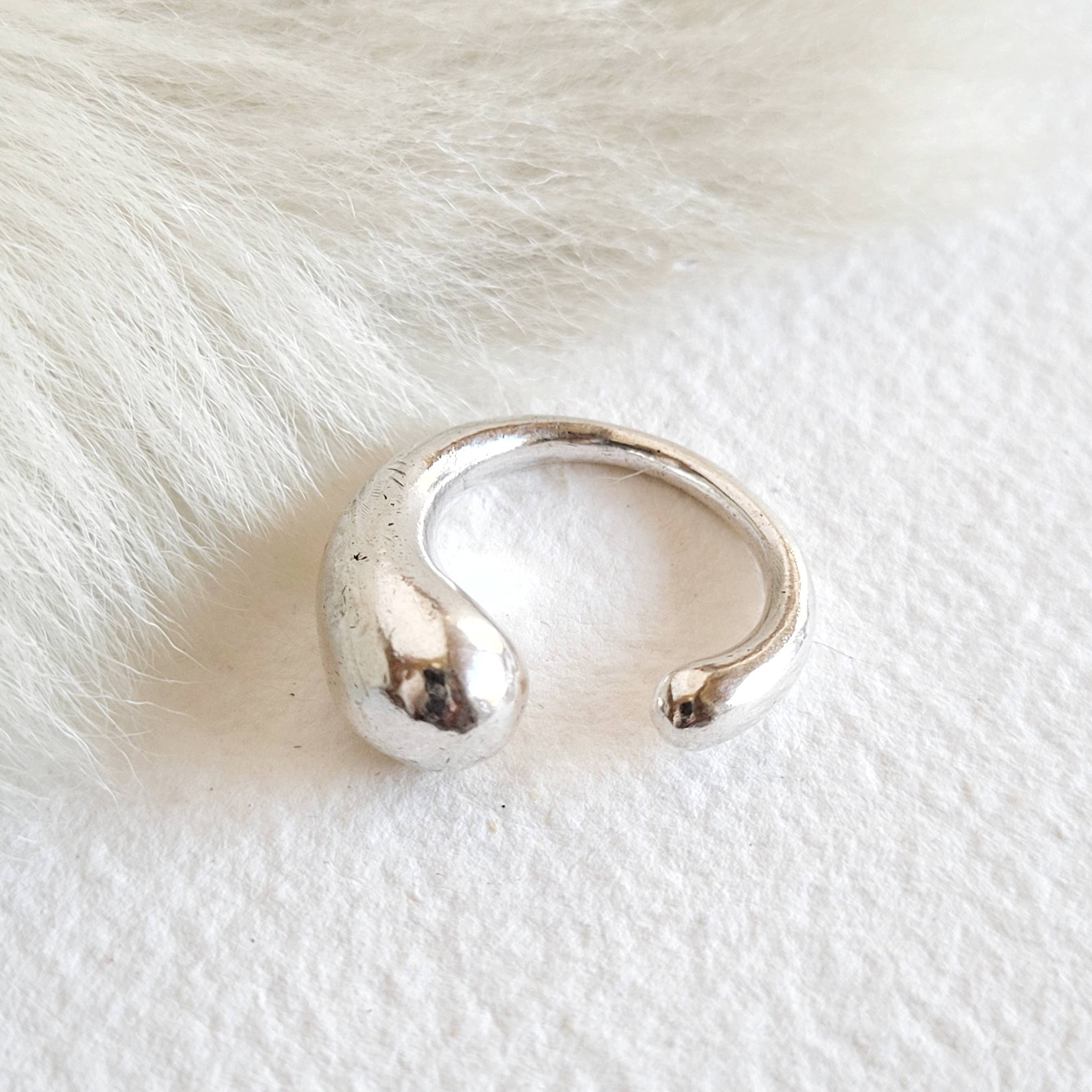 Bisjoux - Wholesale Cocktail/Statement Ring - Brass or silver ring molten cluster handmade12