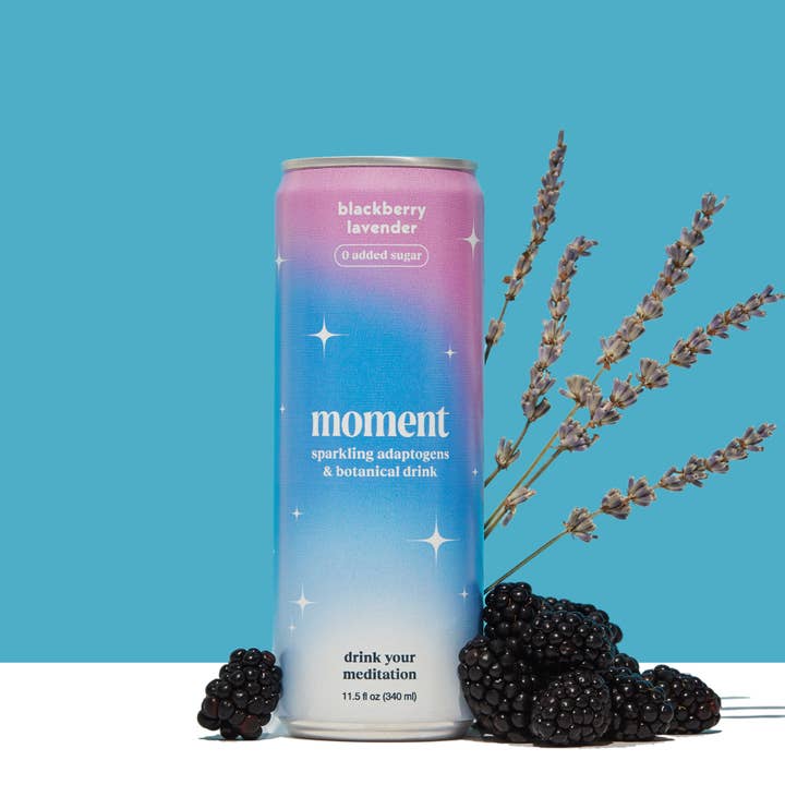 Moment - Wholesale Soda/Carbonated Drink - blackberry lavender 12-pack Botanical Water0