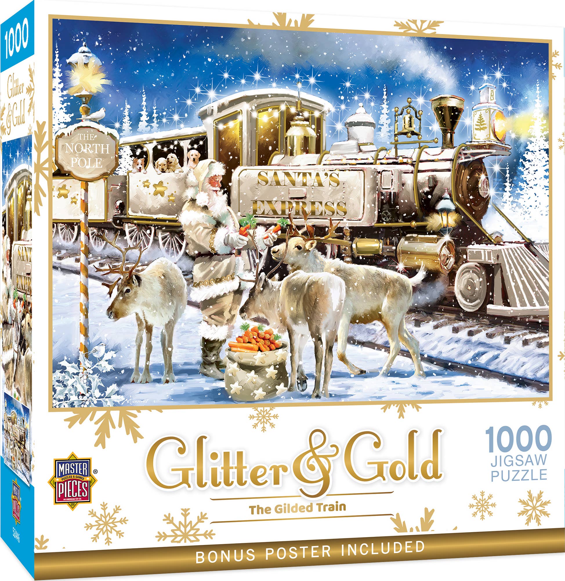Masterpieces Puzzles - Wholesale Puzzle - Adult - Glitter & Gold - The Gilded Train 1000 Piece Puzzle0