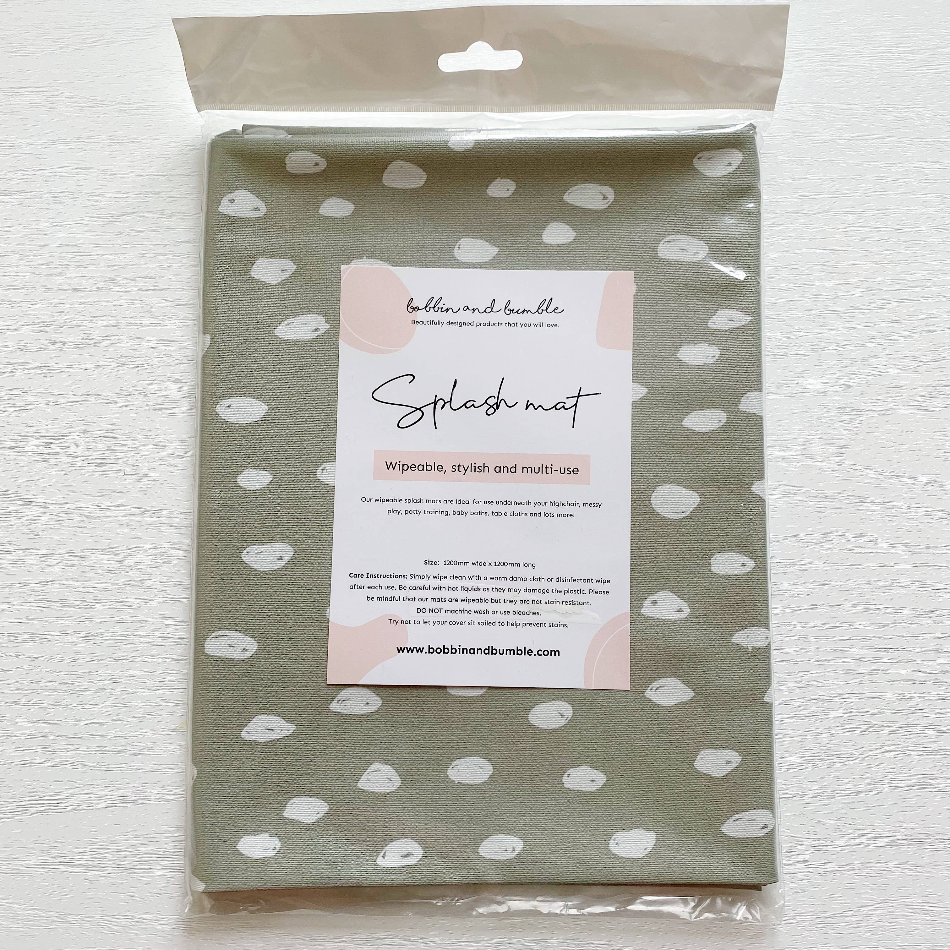 Bobbin and Bumble - Baby Changing Mats – wholesale Mat – Kids & baby – Children’s Splash Mat | Digger Land Print | Wipeable8