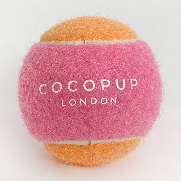 Tennis Ball - Pink & Orange for wholesale by Cocopup London