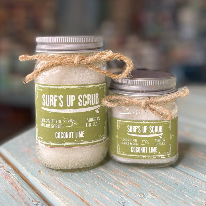 Coconut Lime Sugar Scrub for wholesale by Surfs Up Candle