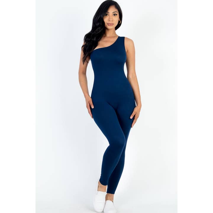 ONE SHOULDER JUMPSUIT for wholesale by UP CLOTHING