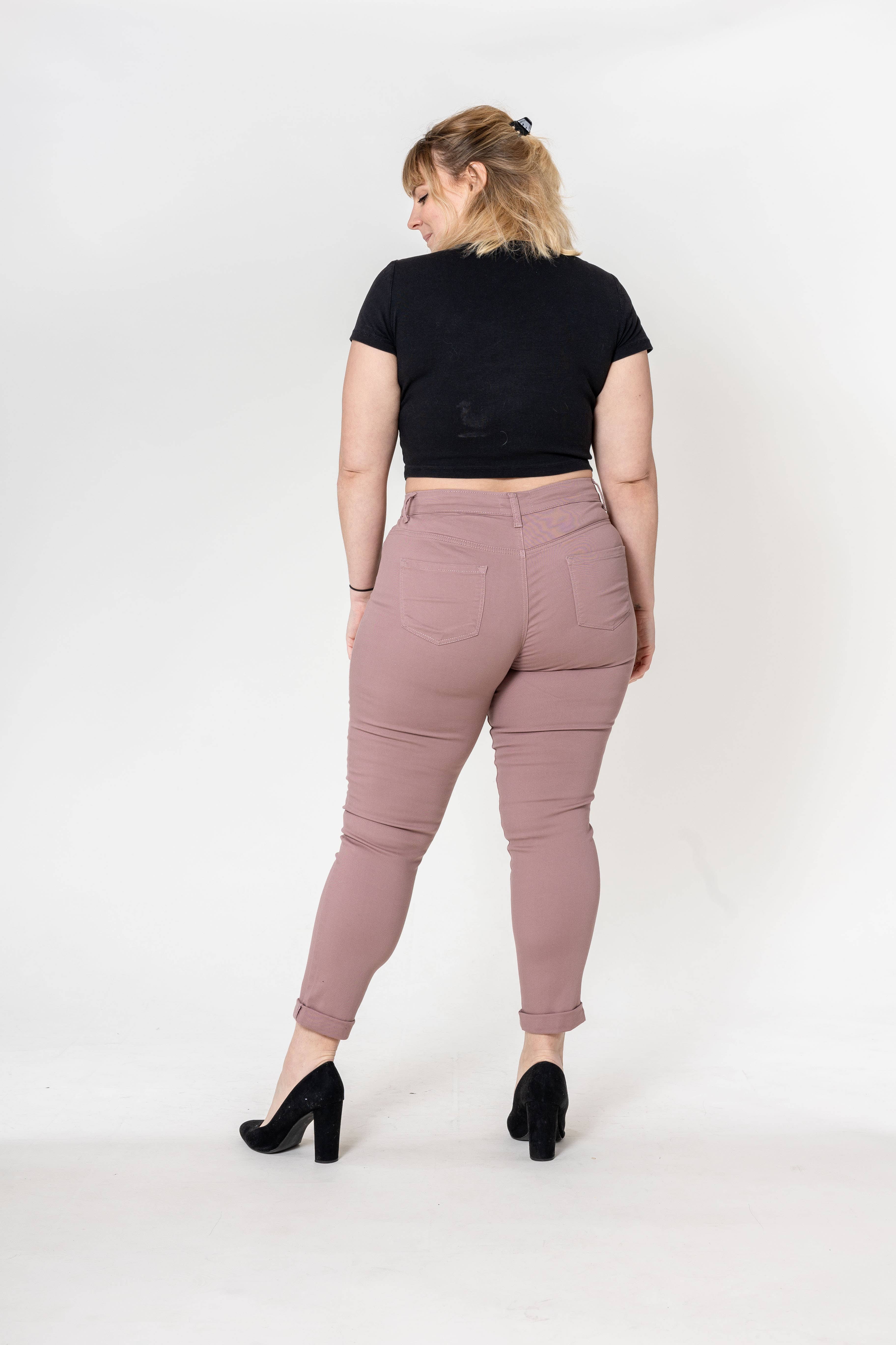 Nina Carter – Calças - Mulher por atacado – Tamanho Plus Curve Plus Tamanho Voltar ao Pescoço P19971