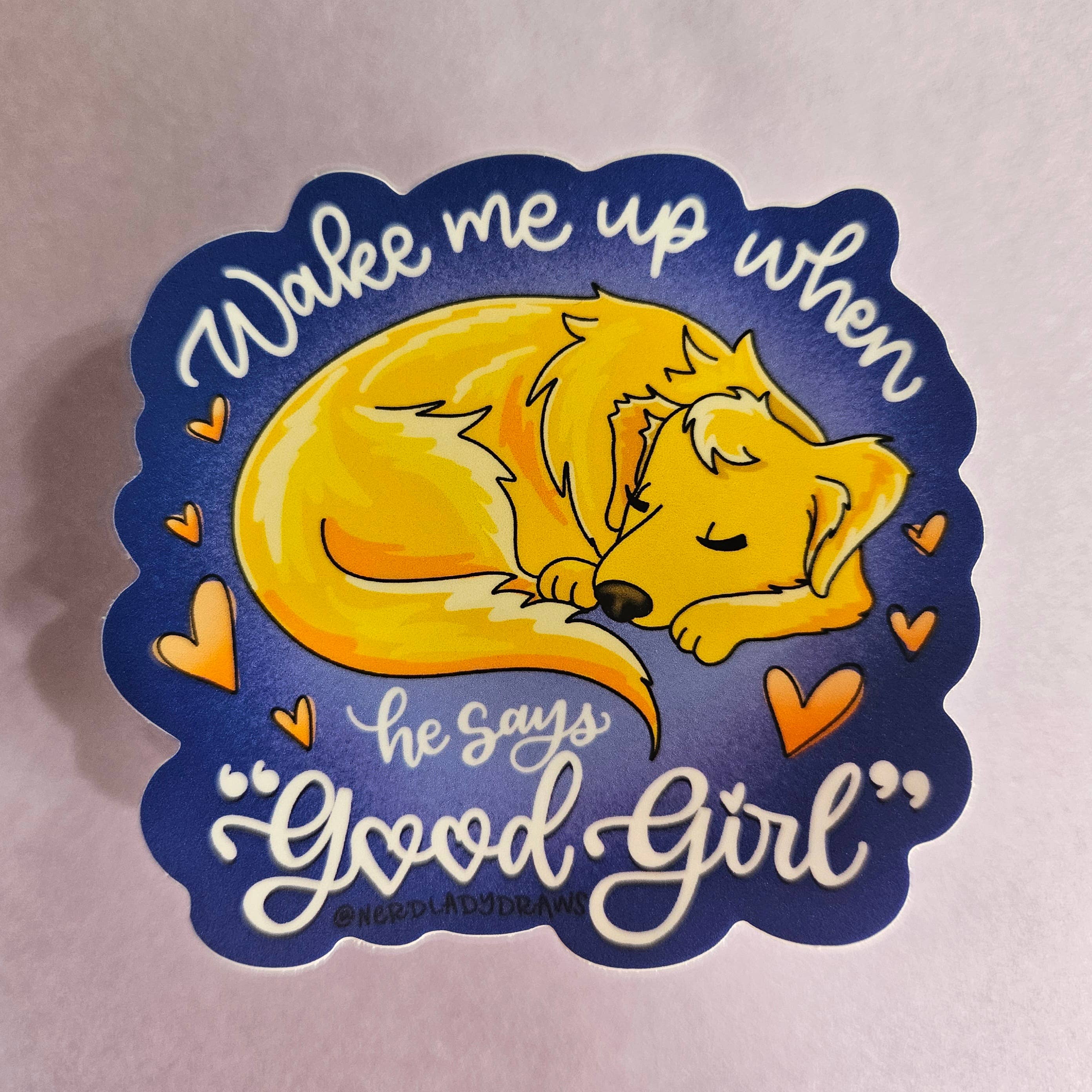 Nerd Lady Designs - Wholesale Sticker - Romantic Dog Sticker3