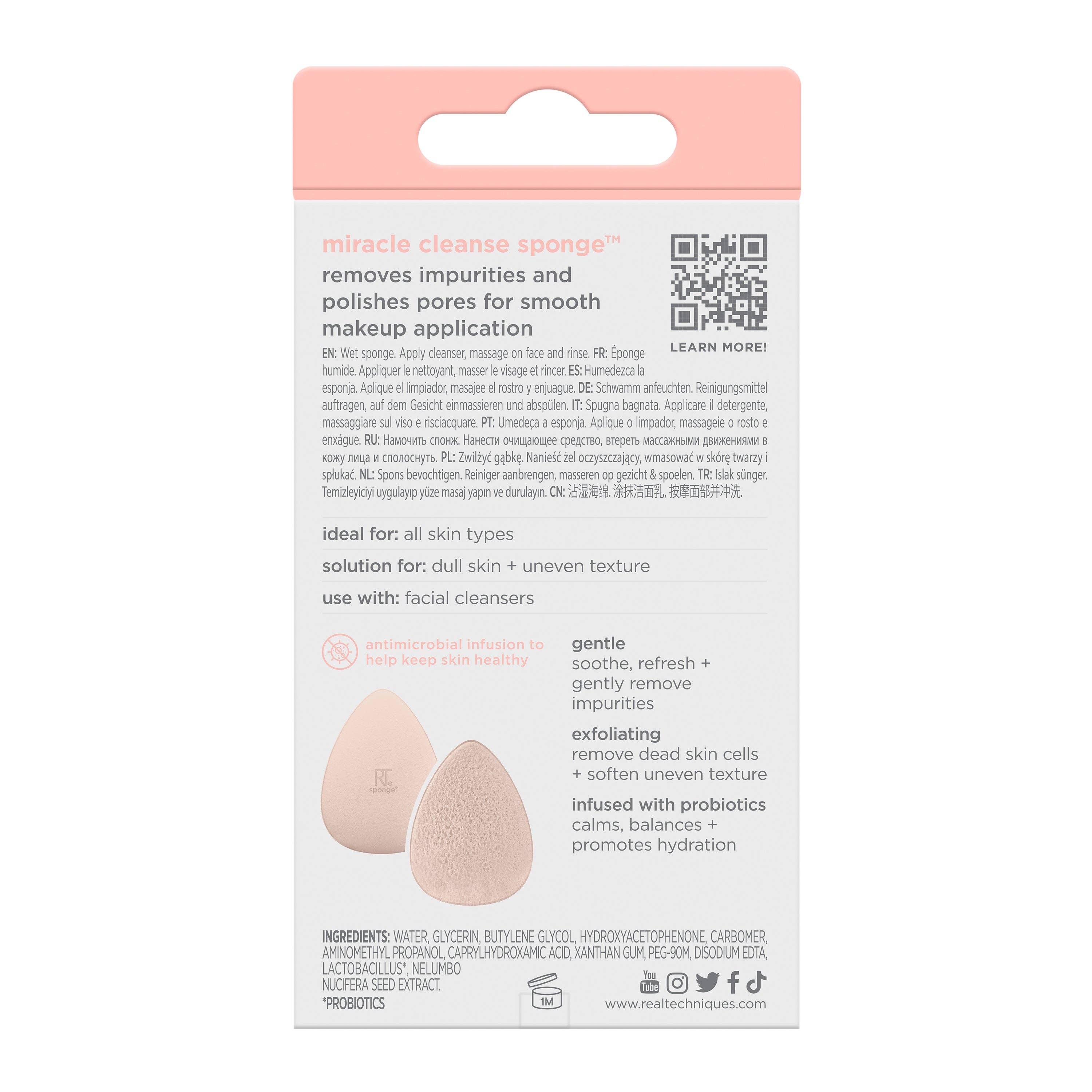 Beauty Goddess – wholesale Make-up sponge/blender – Real Techniques Sponge+, Skin Care Facial Cleanser Tool, with Probiotics, exfoliate and clean pores, Miracle Complexion Sponge5