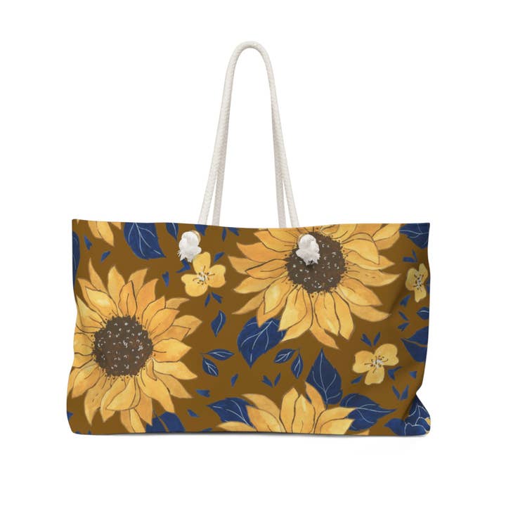 Sac Weekender Sunflower pour la vente par happy clothing co.