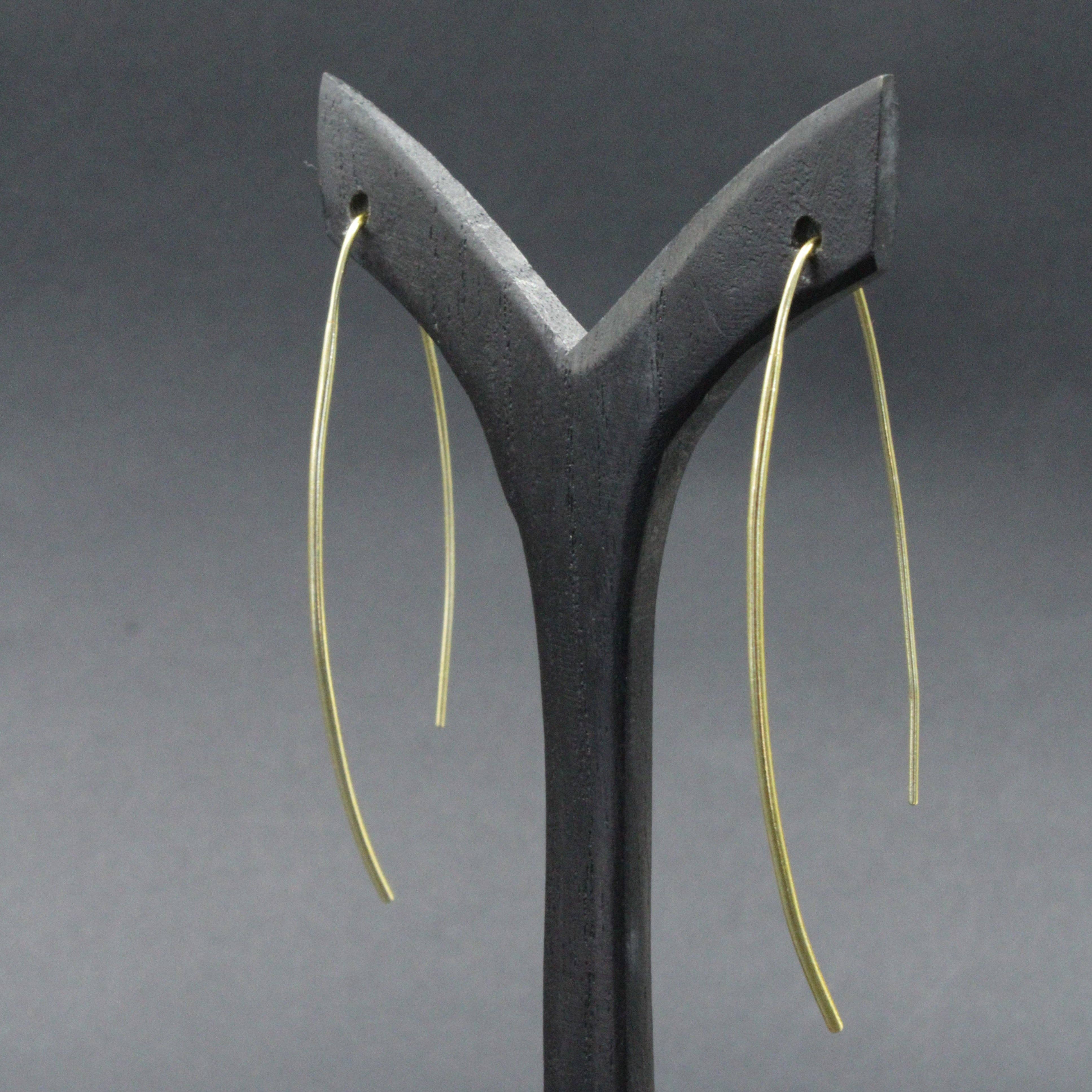 BENE earrings with gold-plated design - Design with character for wholesale by LA MAR