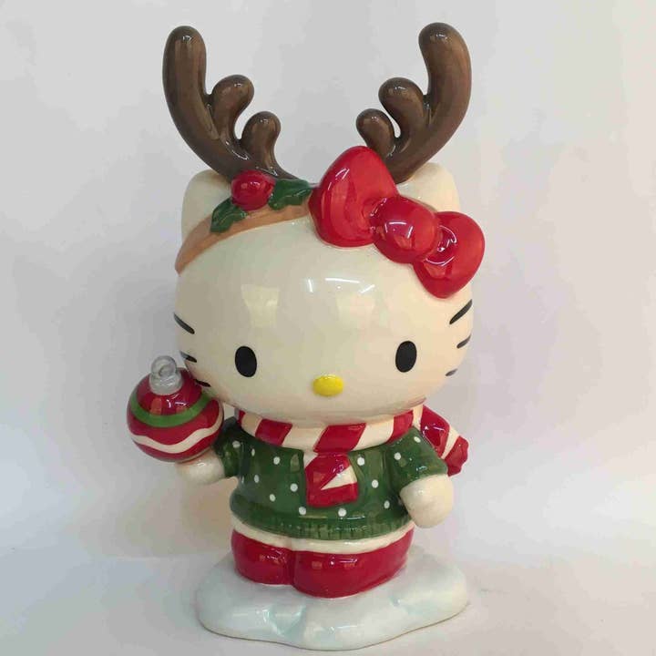 ADORNOS DE RENO DE HELLO KITTY NAVIDEÑA SUJETALIBROS para venta al por mayor de Blue Sky Clayworks